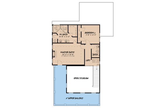 Floor Plan - Upper Floor for Country House Plan #923-143 - 3 bed, 3 bath