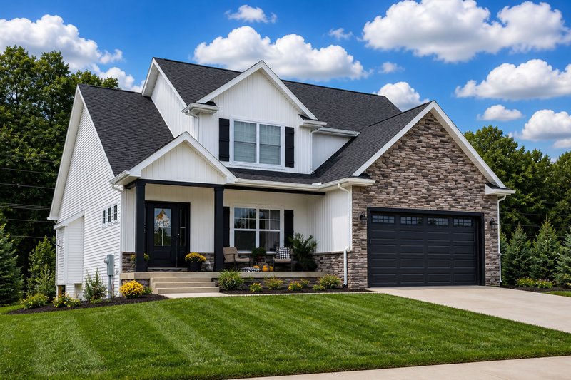 Exterior - Front Elevation 2 for Traditional House Plan #20-2394 - 4 bed, 3 bath