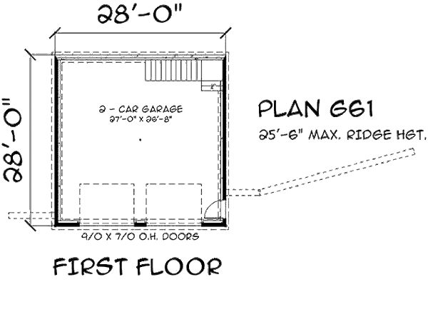 Modern Floor Plan - Main Floor Plan #75-213
