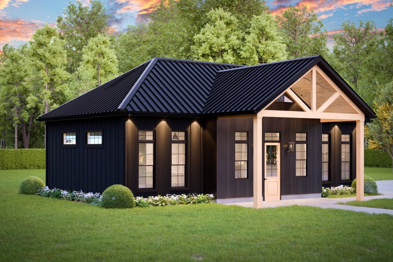 Dream House Plan - Exterior - Front Elevation 4 for Country House Plan #1089-59, 0.5 bath