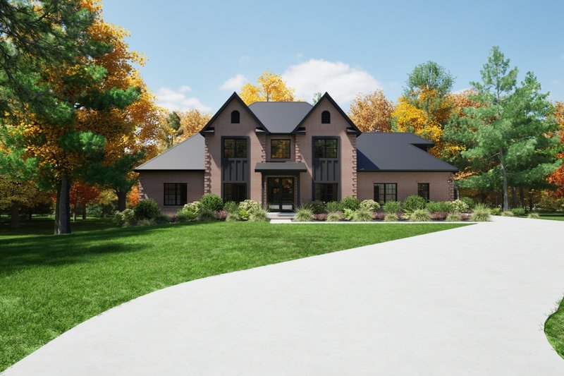 House Plan Design - Exterior - Front Elevation 2 for Contemporary House Plan #1116-58 - 4 bed, 3.5 bath