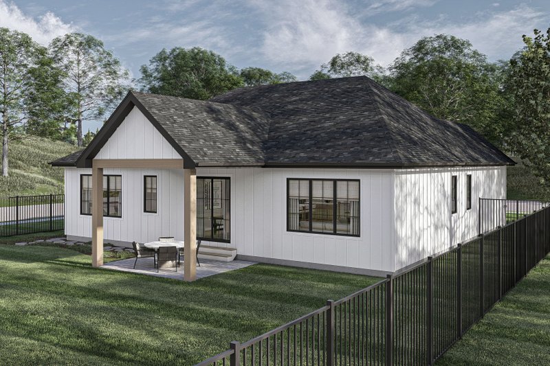 House Blueprint - Exterior - Other Elevation 1 for Modern House Plan #455-421 - 3 bed, 2.5 bath