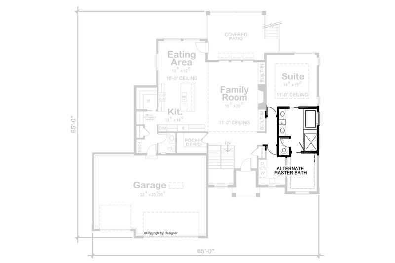 Home Plan - Floor Plan - Other Floor for Modern House Plan #20-2498 - 3 bed, 2.5 bath