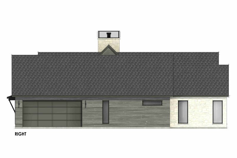 House Blueprint - Exterior - Other Elevation for Modern House Plan #1096-76 - 4 bed, 2.5 bath