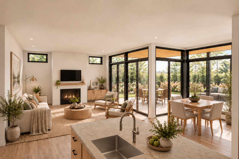 Home Plan - Interior - Family Room for Contemporary House Plan #48-1235 - 3 bed, 2 bath