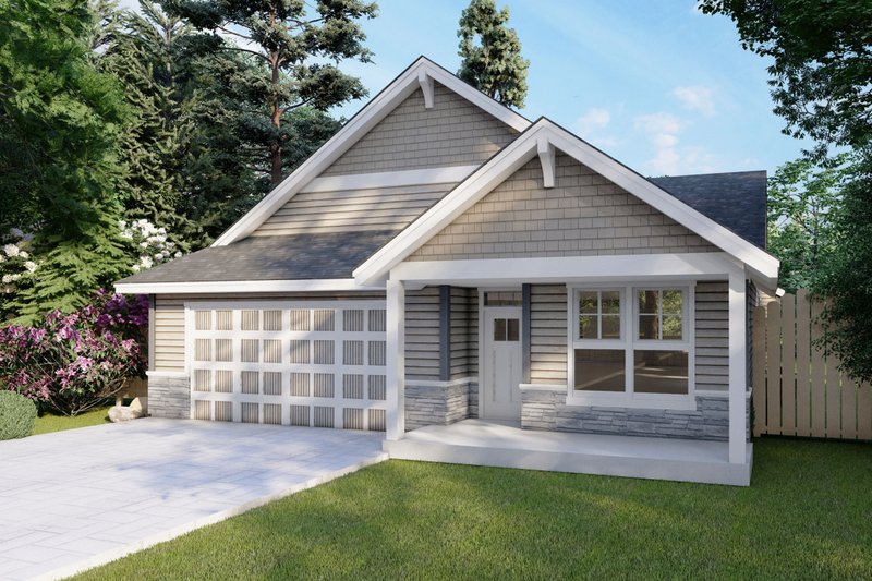 Dream House Plan - Craftsman Exterior - Front Elevation Plan #53-638