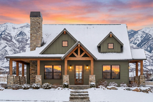 Exterior - Front Elevation 3 for Craftsman House Plan #1096-154 - 2 bed, 2 bath