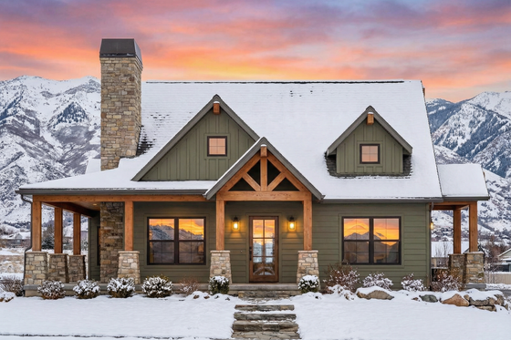 Exterior - Front Elevation 3 for Craftsman House Plan #1096-154 - 2 bed, 2 bath