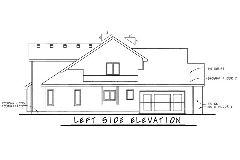 Dream House Plan - Exterior - Other Elevation for Traditional House Plan #20-1750 - 3 bed, 3 bath