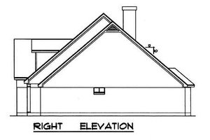 Exterior - Other Elevation 1 for Traditional House Plan #40-236 - 3 bed, 2 bath