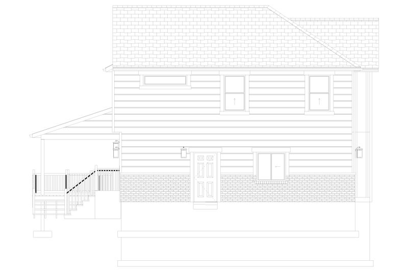 Dream House Plan - Exterior - Other Elevation for Traditional House Plan #1060-427 - 4 bed, 2.5 bath