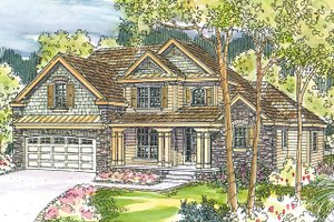 Country Exterior - Front Elevation Plan #124-539