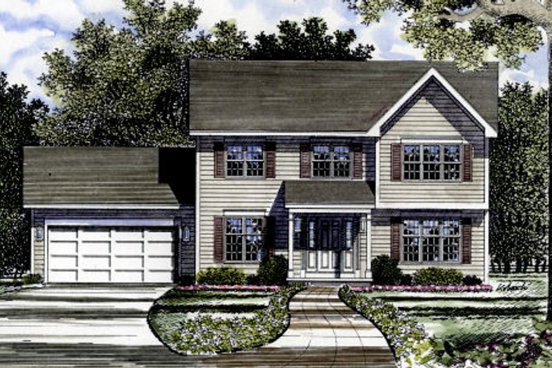 Country Style House Plan - 4 Beds 2.5 Baths 2013 Sq/Ft Plan #316-102