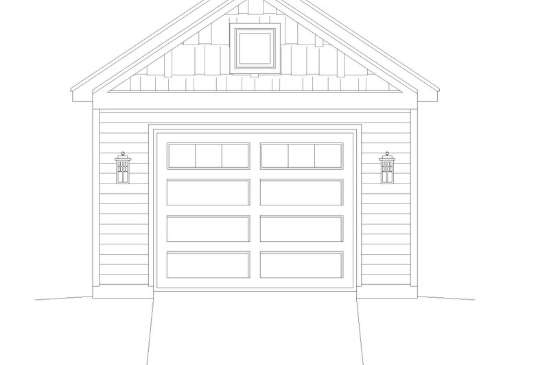 Architectural House Design - Exterior - Other Elevation 1 for Southern House Plan #932-865, 1 bath