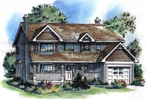 Traditional Exterior - Front Elevation Plan #18-263