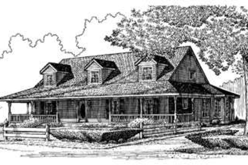 Architectural House Design - Country Exterior - Front Elevation Plan #410-127