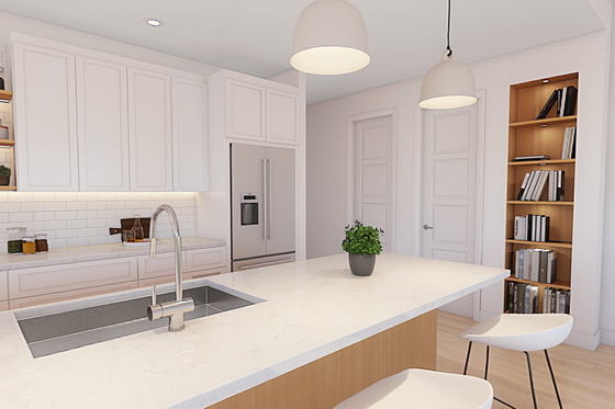 Interior - Kitchen 2 for Contemporary House Plan #48-1046 - 4 bed, 2.5 bath