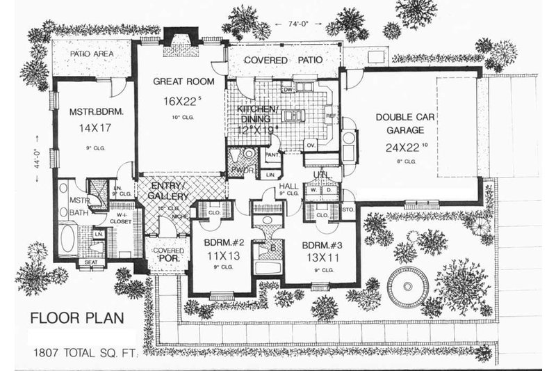 Home Plan - Floor Plan - Main Floor for European House Plan #310-903 - 3 bed, 2.5 bath
