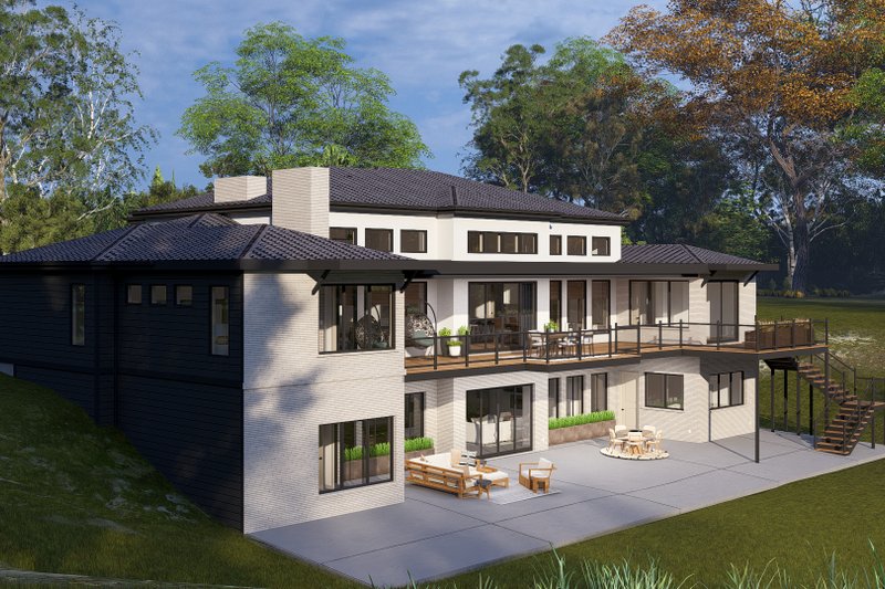 Home Plan - Exterior - Rear Elevation for Craftsman House Plan #1060-431 - 4 bed, 6 bath