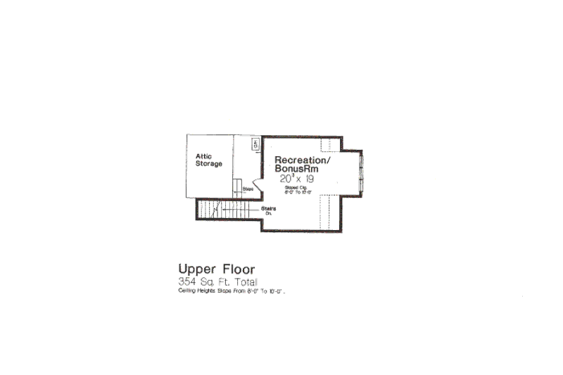 Home Plan - Floor Plan - Other Floor for European House Plan #310-648 - 3 bed, 2.5 bath