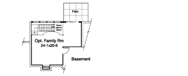Home Plan - Country Floor Plan - Lower Floor Plan #57-374