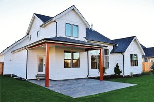 Exterior - Rear Elevation for Farmhouse House Plan #1070-2 - 3 bed, 2.5 bath