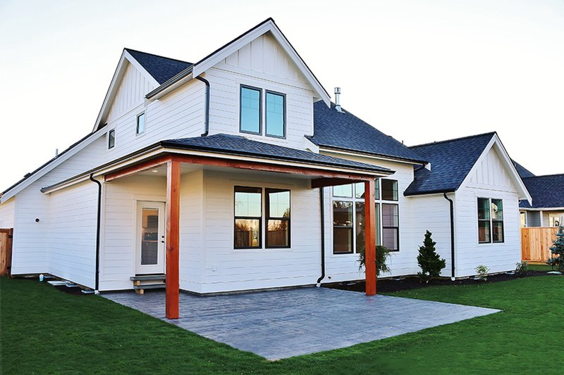 Architectural House Design - Exterior - Rear Elevation for Farmhouse House Plan #1070-2 - 3 bed, 2.5 bath