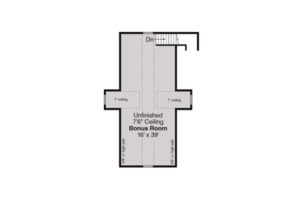Home Plan - Traditional Floor Plan - Upper Floor Plan #124-661