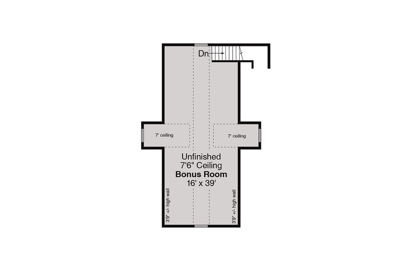 House Design - Floor Plan - Upper Floor for Traditional House Plan #124-661, 0 bath