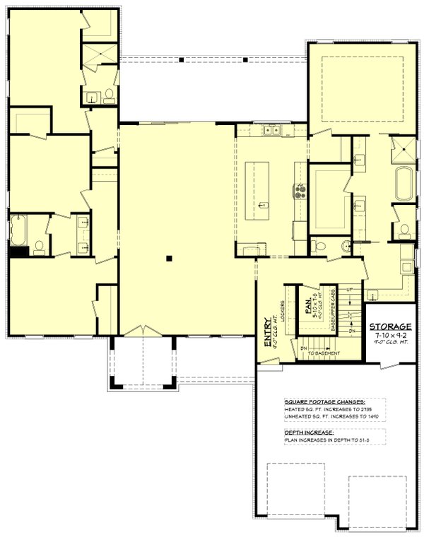 Architectural House Design - Ranch Floor Plan - Other Floor Plan #430-302