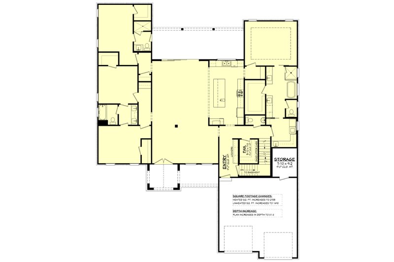 Dream House Plan - Floor Plan - Other Floor for Ranch House Plan #430-302 - 4 bed, 3.5 bath