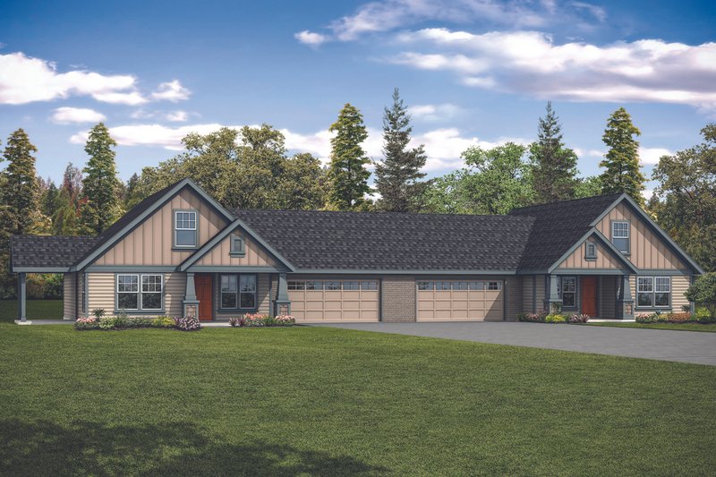 Home Plan - Craftsman Exterior - Front Elevation Plan #124-1295