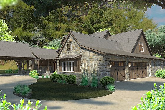 Exterior - Other Elevation 8 for Craftsman House Plan #120-186 - 4 bed, 4 bath