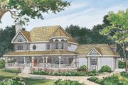Victorian Style House Plan - 4 Beds 2.5 Baths 2174 Sq/Ft Plan #72-137 