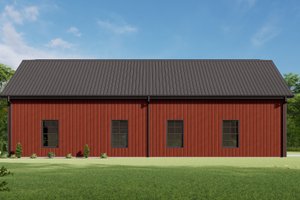 Exterior - Rear Elevation for Barndominium House Plan #1092-52 - 4 bed, 3 bath