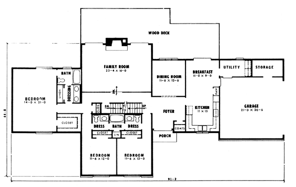 House Design - Contemporary Floor Plan - Main Floor Plan #10-250