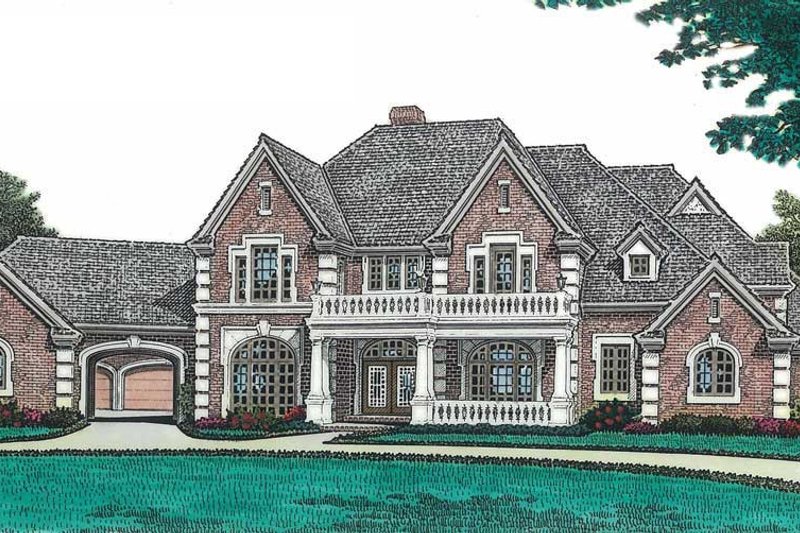 Dream House Plan - European Exterior - Front Elevation Plan #310-670