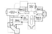European Style House Plan - 5 Beds 4 Baths 4697 Sq/Ft Plan #119-201 