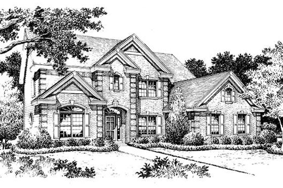 Exterior - Other Elevation for Colonial House Plan #57-274 - 4 bed, 2.5 bath
