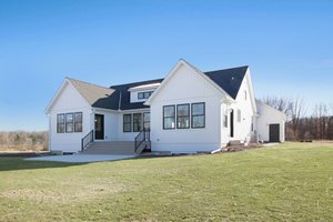 Exterior - Rear Elevation for Farmhouse House Plan #928-303 - 4 bed, 3.5 bath