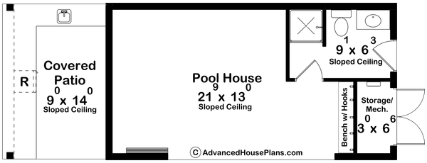 Modern Floor Plan - Main Floor Plan #455-469