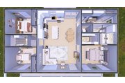 Farmhouse Style House Plan - 3 Beds 2 Baths 1425 Sq/Ft Plan #44-263 