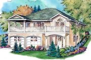 European Style House Plan - 3 Beds 2 Baths 1284 Sq/Ft Plan #18-1008 