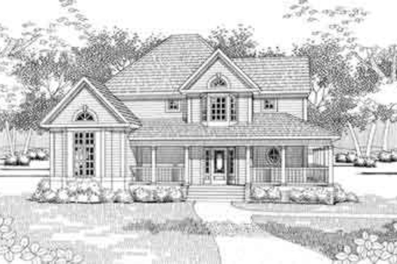 House Blueprint - Traditional Exterior - Front Elevation Plan #120-141
