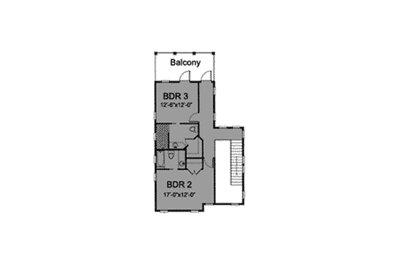 Floor Plan - Upper Floor for Country House Plan #115-130 - 3 bed, 3.5 bath