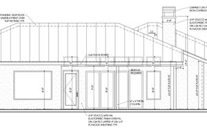 Exterior - Rear Elevation for Contemporary House Plan #1110-22 - 4 bed, 3.5 bath