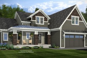 Bungalow Exterior - Front Elevation Plan #51-1419