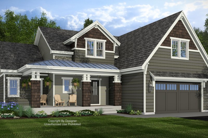 Bungalow Style House Plan - 5 Beds 4.5 Baths 2623 Sq/Ft Plan #51-1419