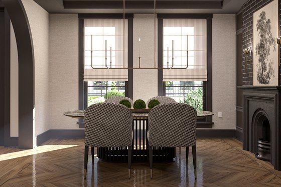 Interior - Dining Room 4 for Colonial House Plan #455-388 - 5 bed, 4.5 bath