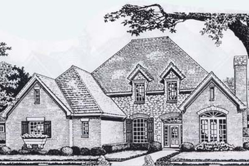 Colonial Style House Plan - 4 Beds 3.5 Baths 3041 Sq/Ft Plan #310-912